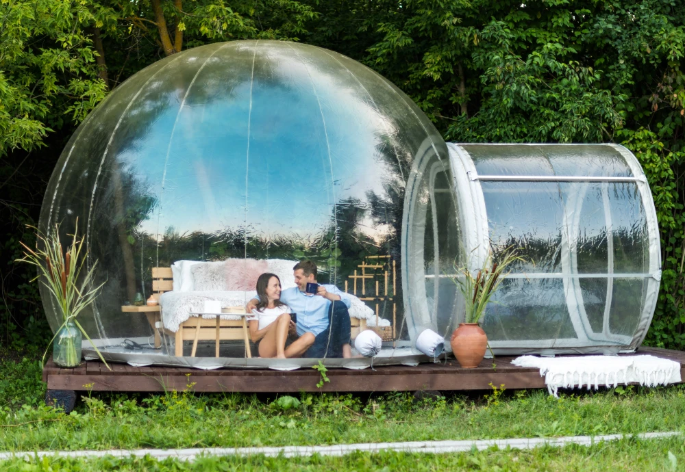 transparent crystal bubble tent